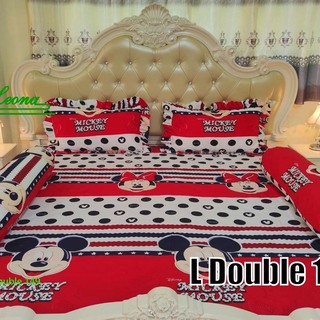Leona Bed Sheet Double (6' x 6.5' x 9") L Double 001