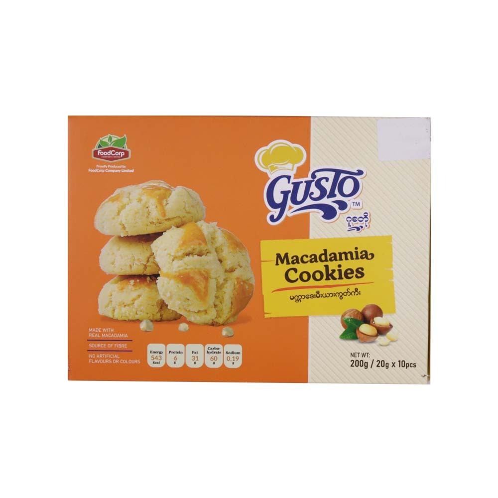 Gusto Macadamia Cookies 200G
