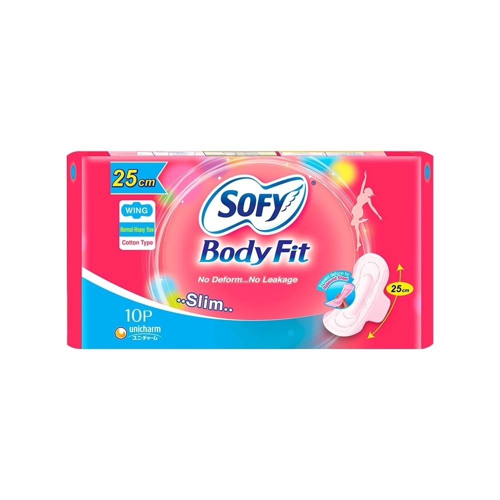 Sofy Body Fit Sanitary Slim Wing 10PCS 25CM