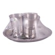 Steel Oval Tray With  Water Cup 3PCS