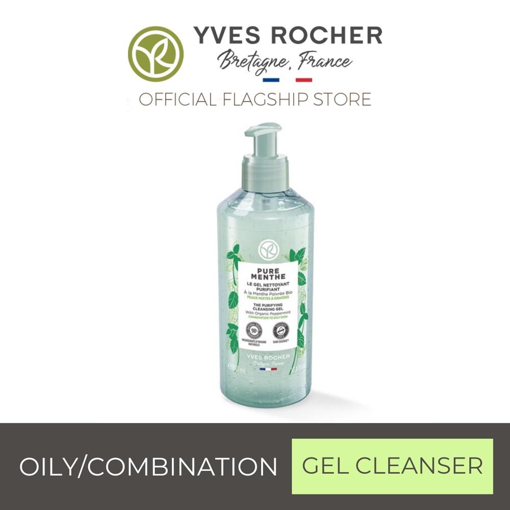 Yves Rocher Pure Menthe The Purifying Cleansing Gel Pump Bottle 390Ml - 16254