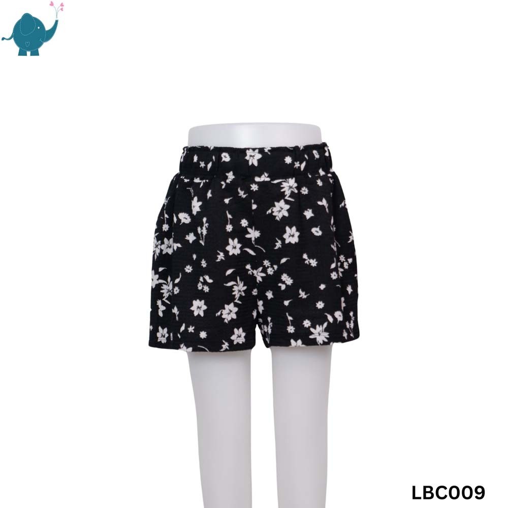 Max & Mia Kid Girl Short Pant LBC009 Black Small