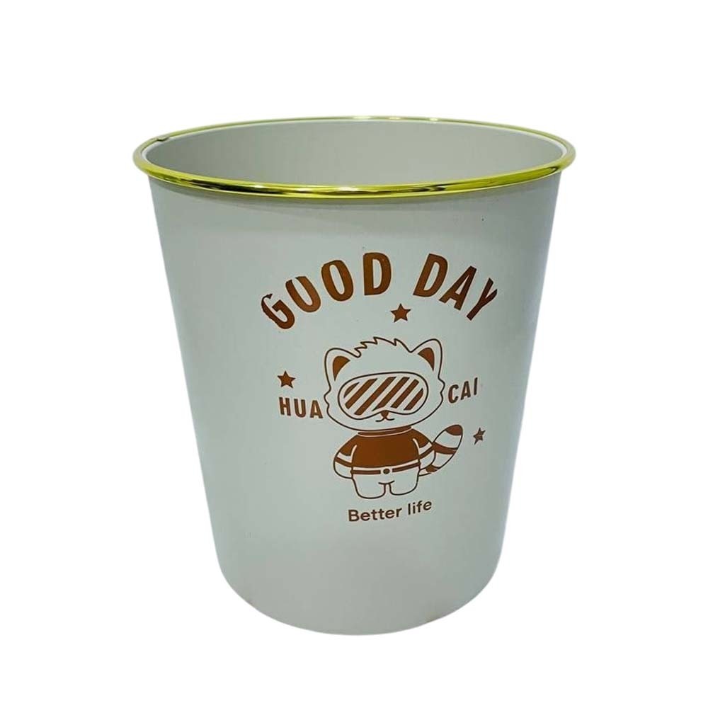 KPT Good Day Cute Golden Waste Bin KPTCL00126