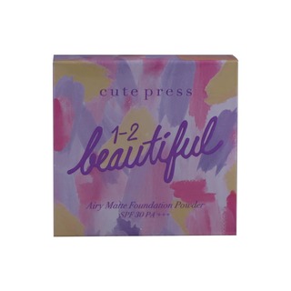 Cute Press 1-2 Beautiful Airy Matte Foundation Powder SPF30 PA+++ 13G (03 Sand Beige)