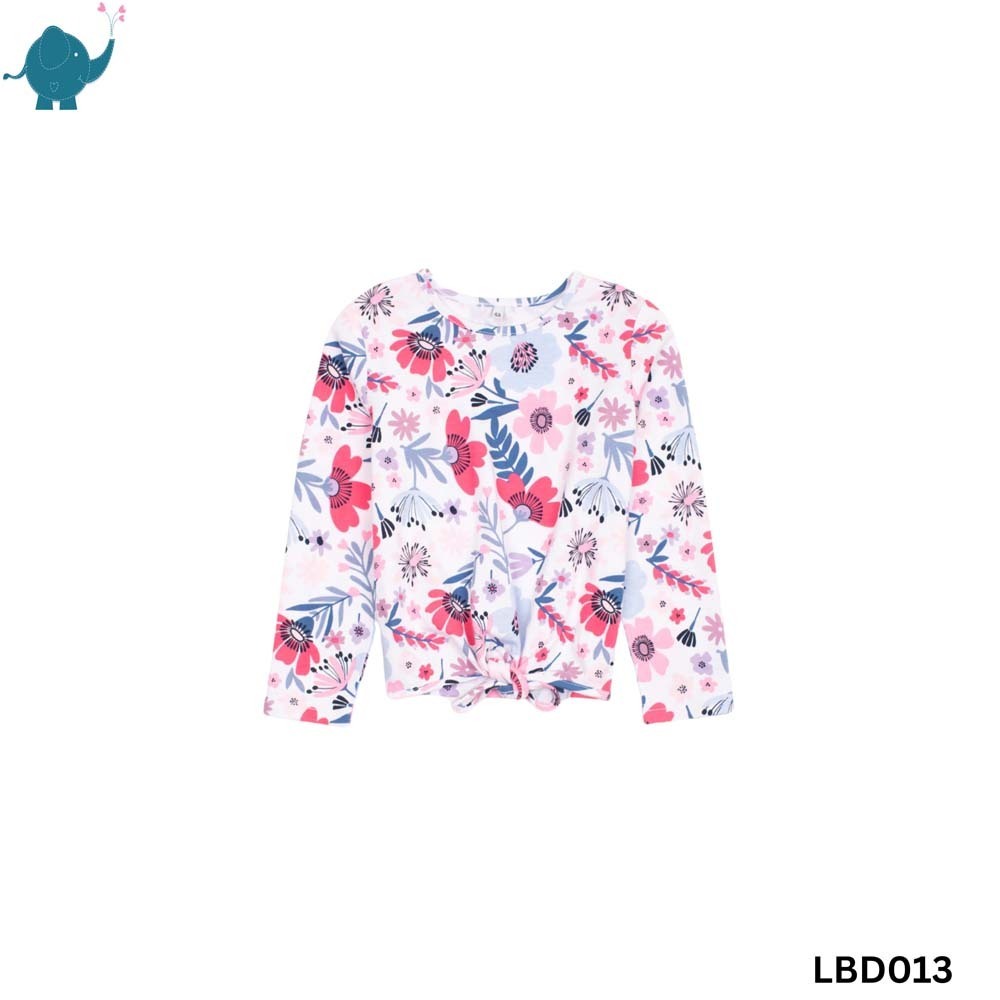 Max & Mia Kid Girl Long-Sleeve Top LBD013 Pink 5A (5Years)