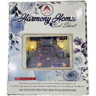 Harmoy Homes Bed Sheet Single (3.5' x 6.5' x 9") HH Single 196