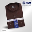 Mandarin Collar Shirt Long Sleeve Large (Wood Brown) SSM-O-P-S-030
