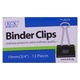 Kck Binder Clips 19M, 12PCS NO.2019
