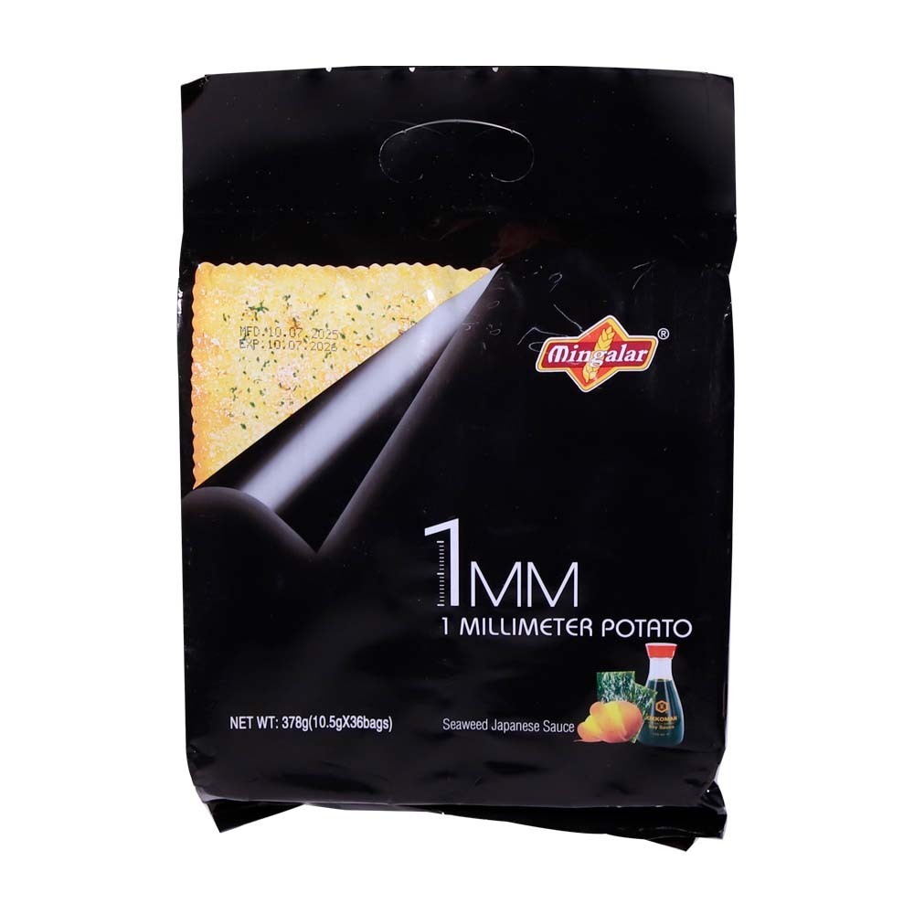 Mingalar 1mm Seaweeed Japanese Sauce Cracker 378G