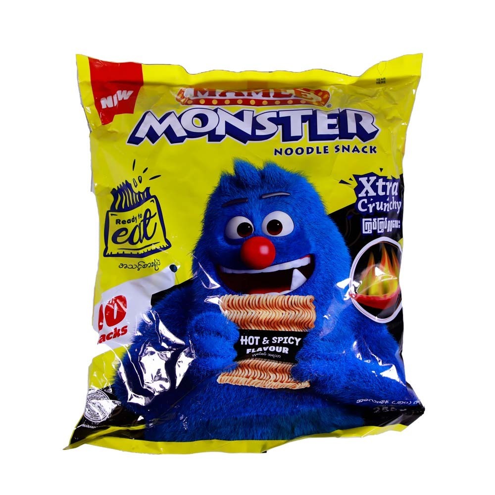 Mamee Monster Noodle Snack Hot & Spicy 250G