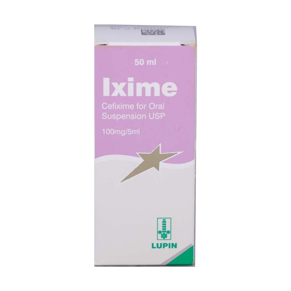 Ixime Cefixime 100MG Suspension 50ML