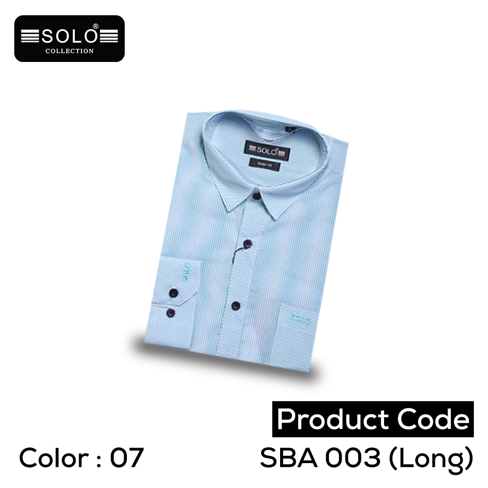 SOLO COLLLECTION SBA 003 (Long) Slim Fit Shirt Large 07
