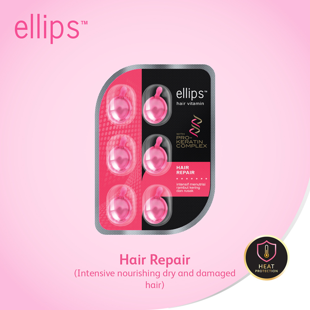 Ellips Hair Repair (Intensive Nourishing Dry And Damaged Hair) 6 Capsules Card