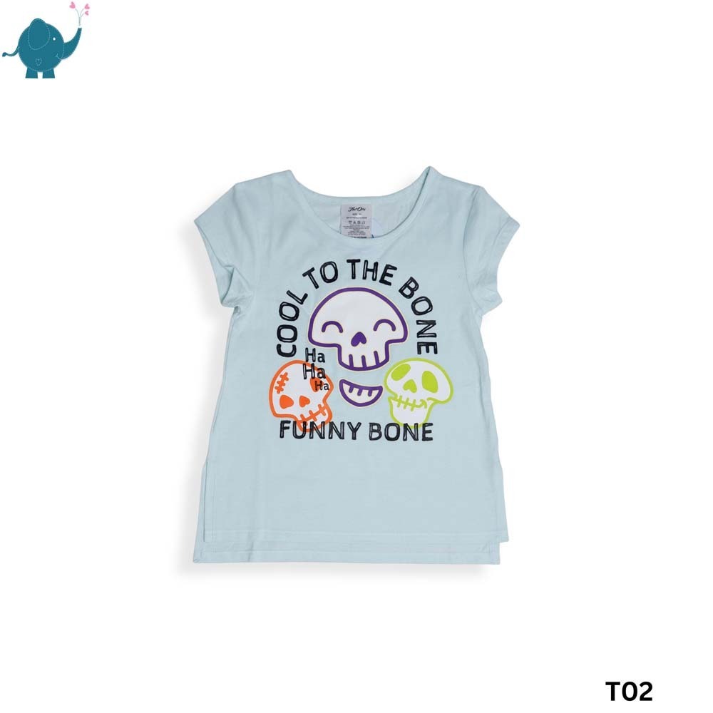 Max & Mia Girl Printed T-Shirt T02 Green 7T
