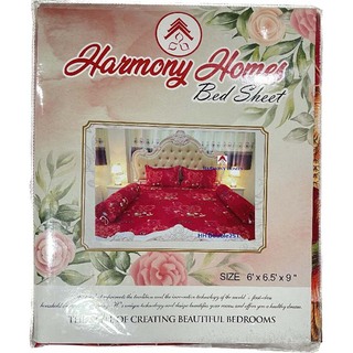 Harmoy Homes Bed Sheet Double (6' x 6.5' x 9") HH Double 246