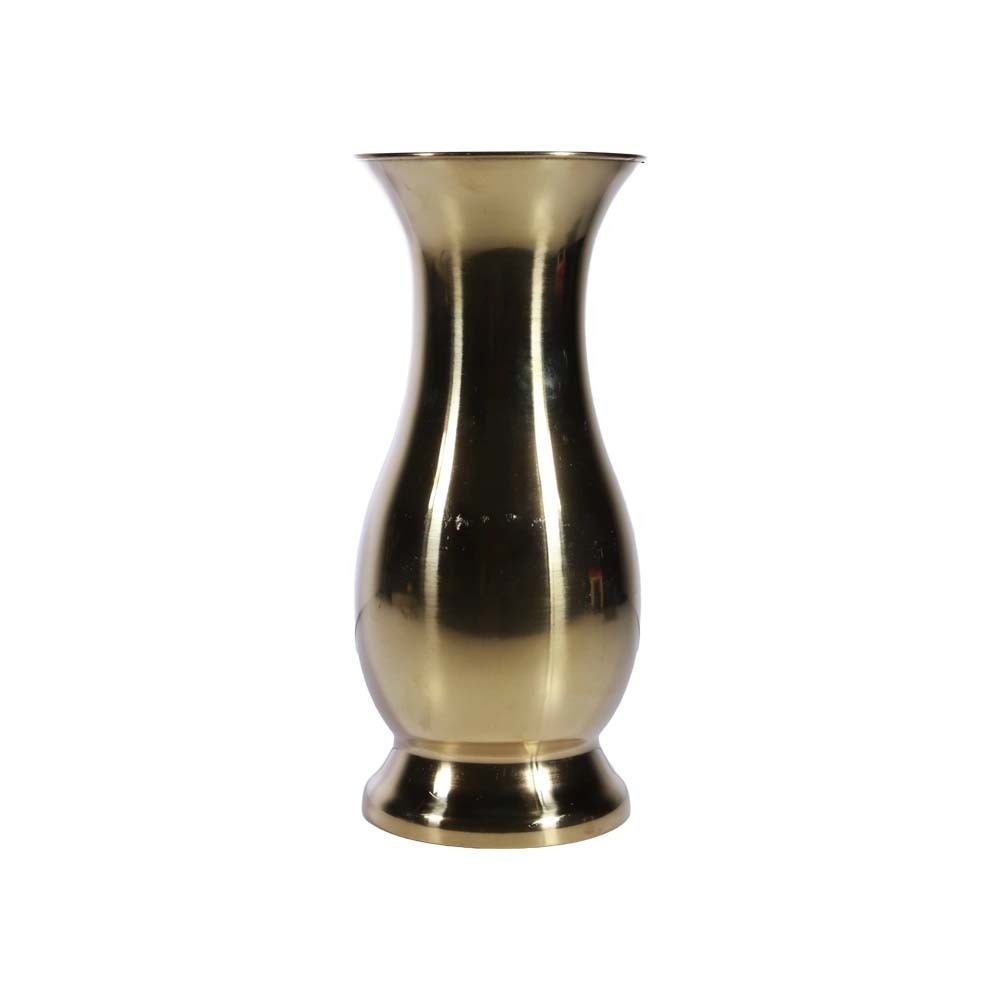 MYBS Steel Flower Vase Gold 10in