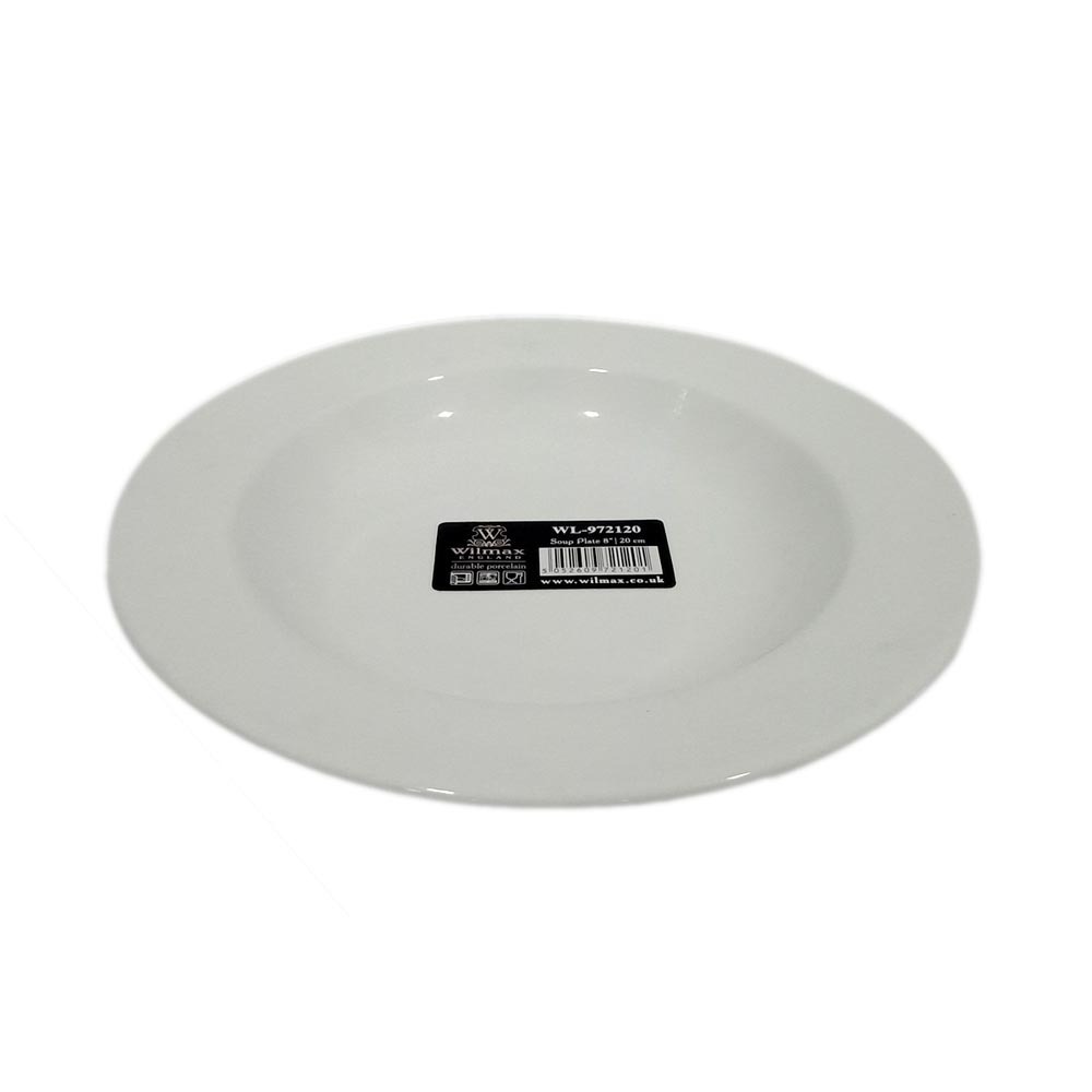 Wilmax Soup Plate 8IN (20CM)  8OZ (250ML) (6PCS) WL - 972120