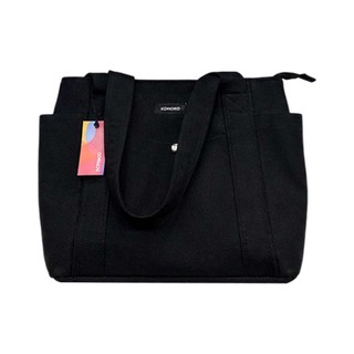 Konoko Canvas Tote Bag Large (Black)