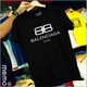 memo ygn Balenciaga unisex Printing T-shirt DTF Quality sticker Printing-Black (Medium)