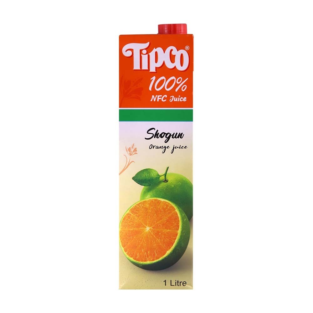 Tipco 100% Fruit Juice Shogun Orange 1LTR