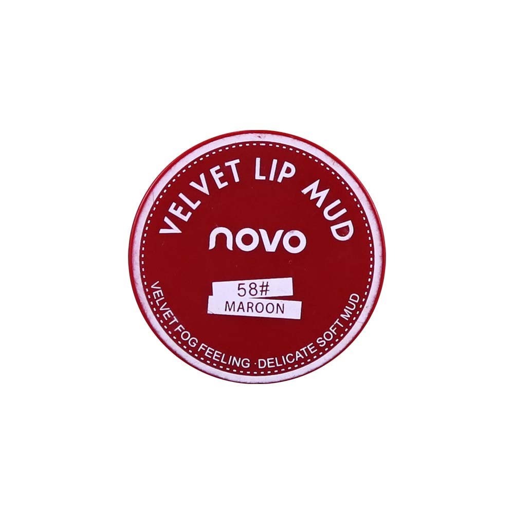 Novo Smoo Mist Velvet Jelly Lip Mud (Maroon)