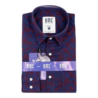 BMC Slimfit Shirts Long Sleeve 1310056 (Design-3) Large