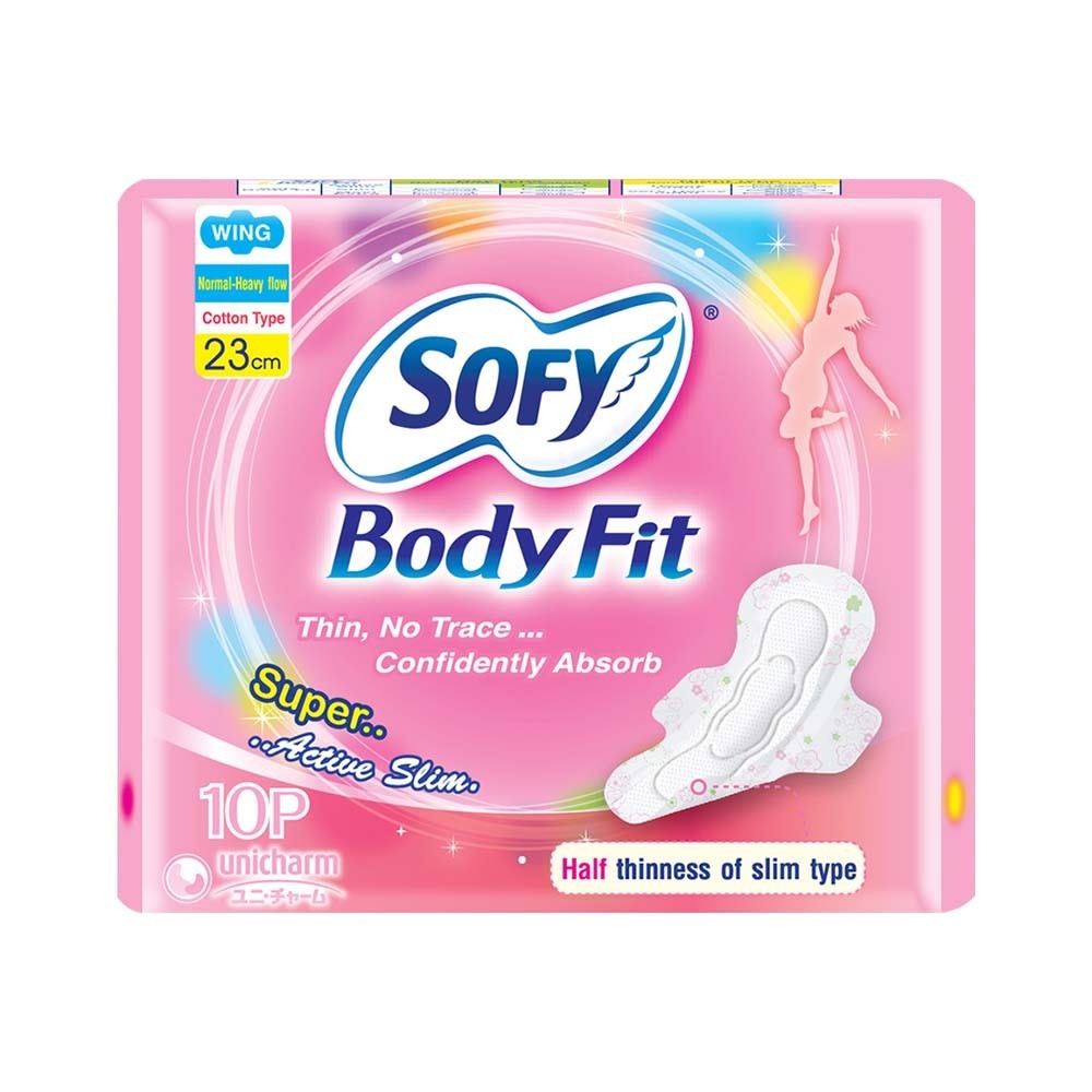 Sofy Body Fit Super Slim Wing Day Sanitary Napkin Pads 23cm 10PCS