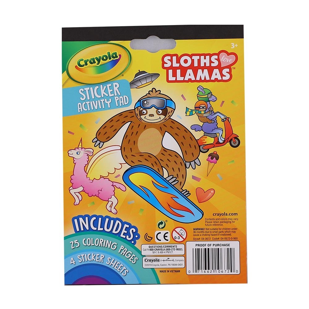 Crayola Sticker Activity Pad NO.04-0672