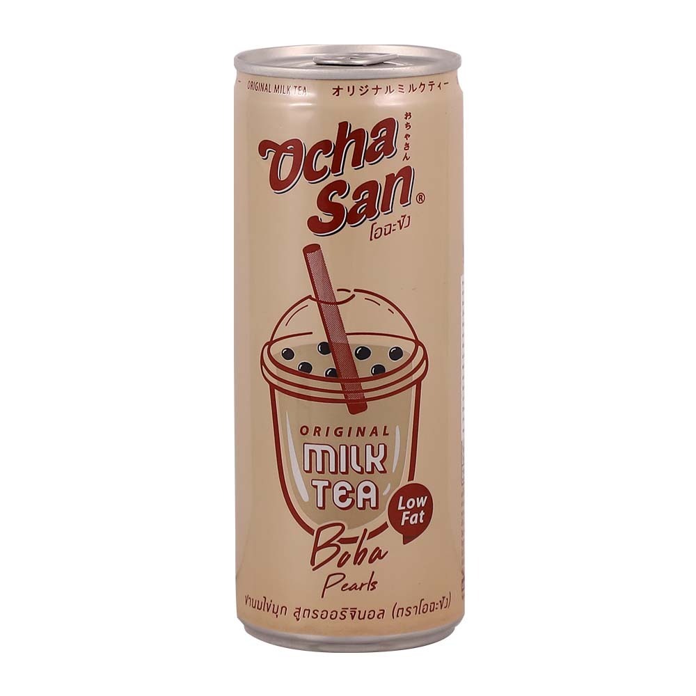 Ocha San Original Iced Milk Tea With Boba Pearls 230ML (Low Fat)