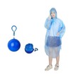 Disposable Raincoat Ball Key Chain (Random)