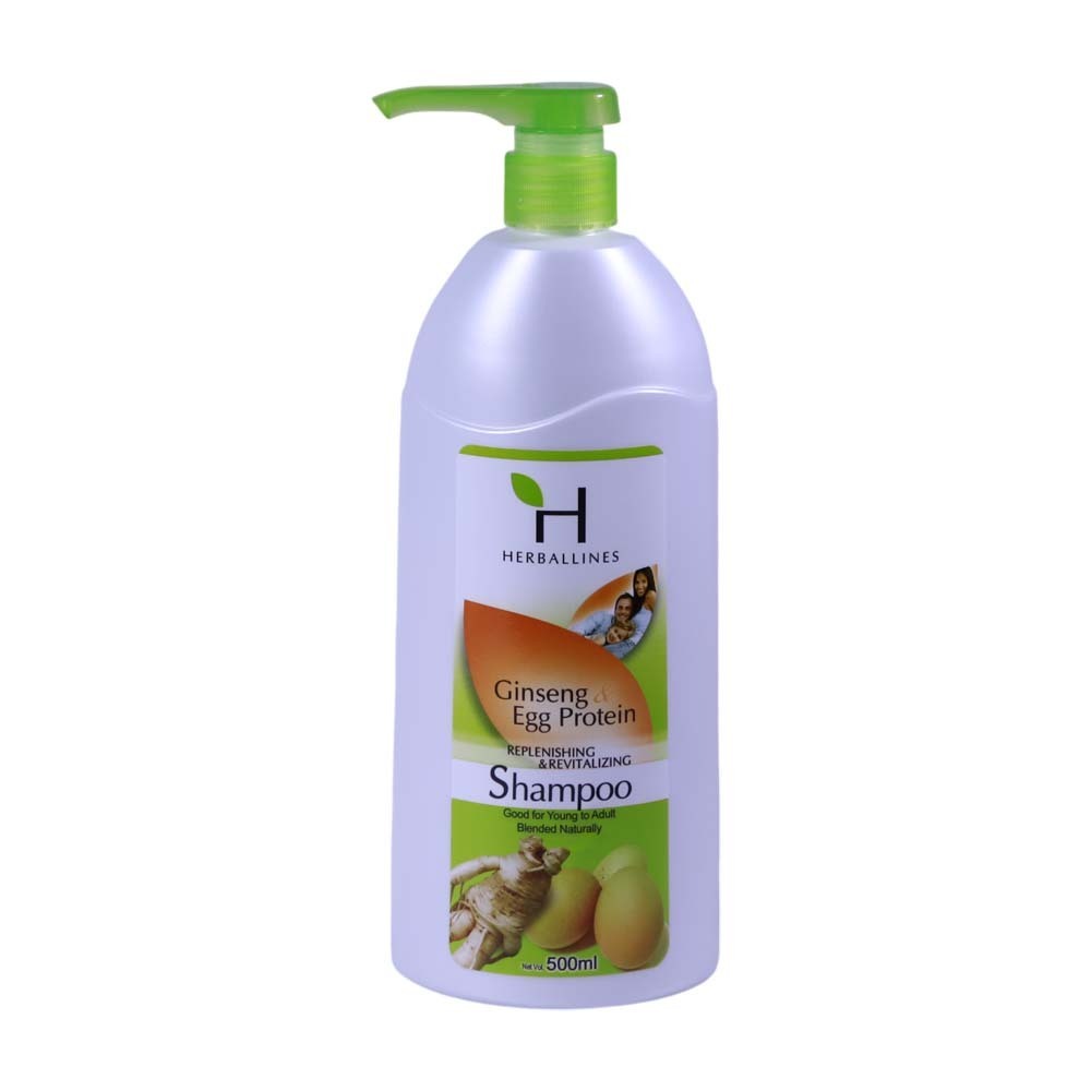 Herballines Shampoo Ginseng & Egg Protein 500ML