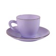 MP Color Lavender Cup & Saucer CLV60 (Ir)