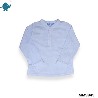 Max & Mia Kid Boy Cotton Puff Long Sleeve Shirt MM9945 Light Green S (3/4yrs)