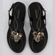 Grendha Petalas Sand Ad Sandal (No-7) Black 119108BI08207