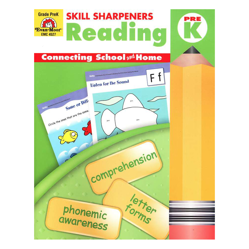 Skill Sharpeners Reading Activity Bk Grade Pre K