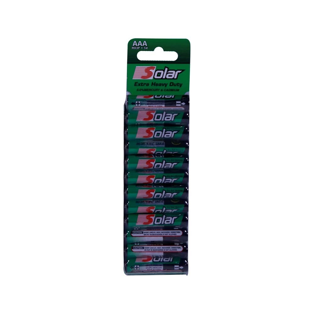 Solar Single Use Battery Aaa 12PCS