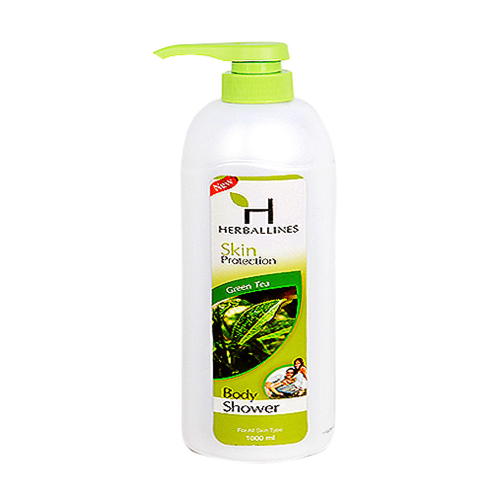 Herballines Skin Protection Body Shower 1000ML (Green Tea)