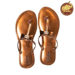 Sin Pauk Women Leather Slipper (Design-4,No-35) SGW-001