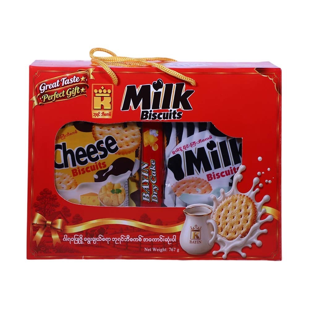 Bayin Milk & Cheese Biscuits 767G (Gift Pack)