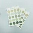 Jourcole  Circles and Dots Sticker One Sheet Journaling Deco Sticker  3.5x5inches JC0021 Matcha