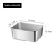 KPT Stainless Steel Food Storage Container with Clear Lid KPTKD00051