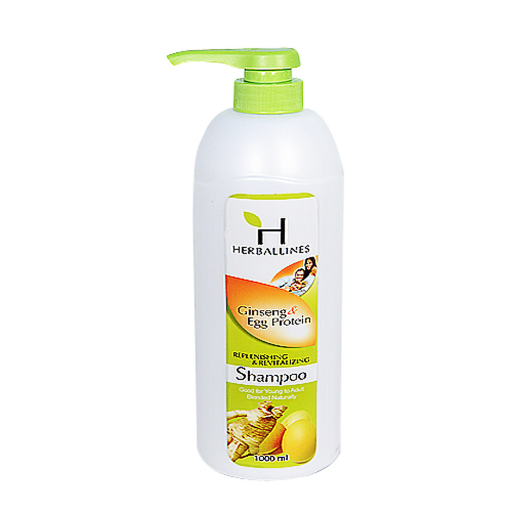 Herballines Shampoo Ginseng & Egg Protein 1000ML