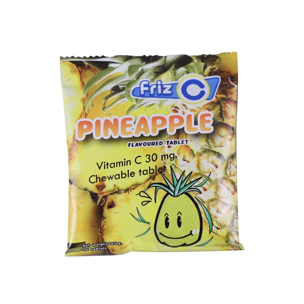 Friz C Chewable Vitamin C 30MG Pineapple 70PCS