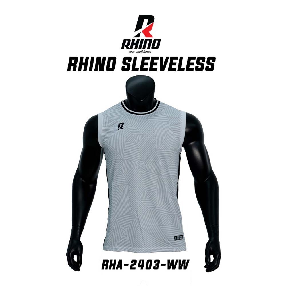 Rhino Rhino Sleeveless White RHA-2403-WW 2XL