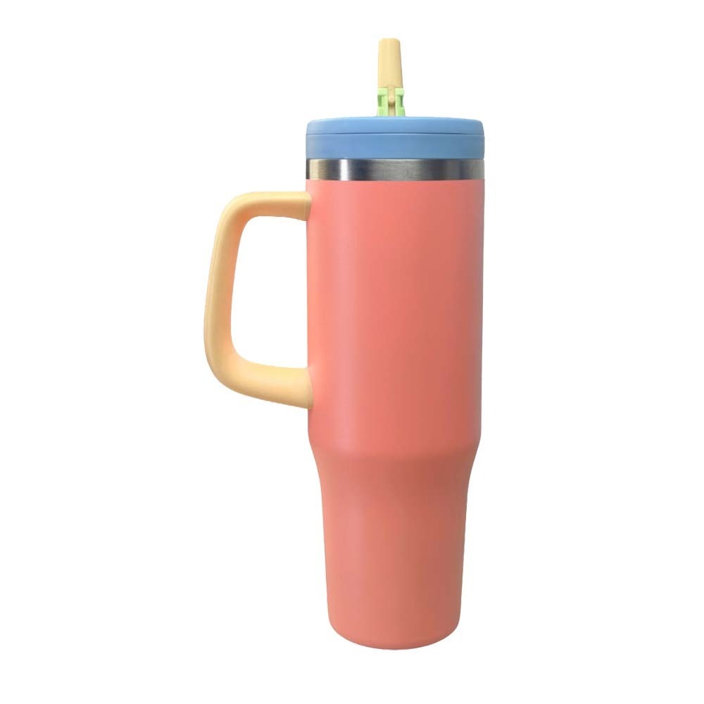 Ikea SiMLUX Tumbler Cup with Flip Straw 1200ML Candy Pink