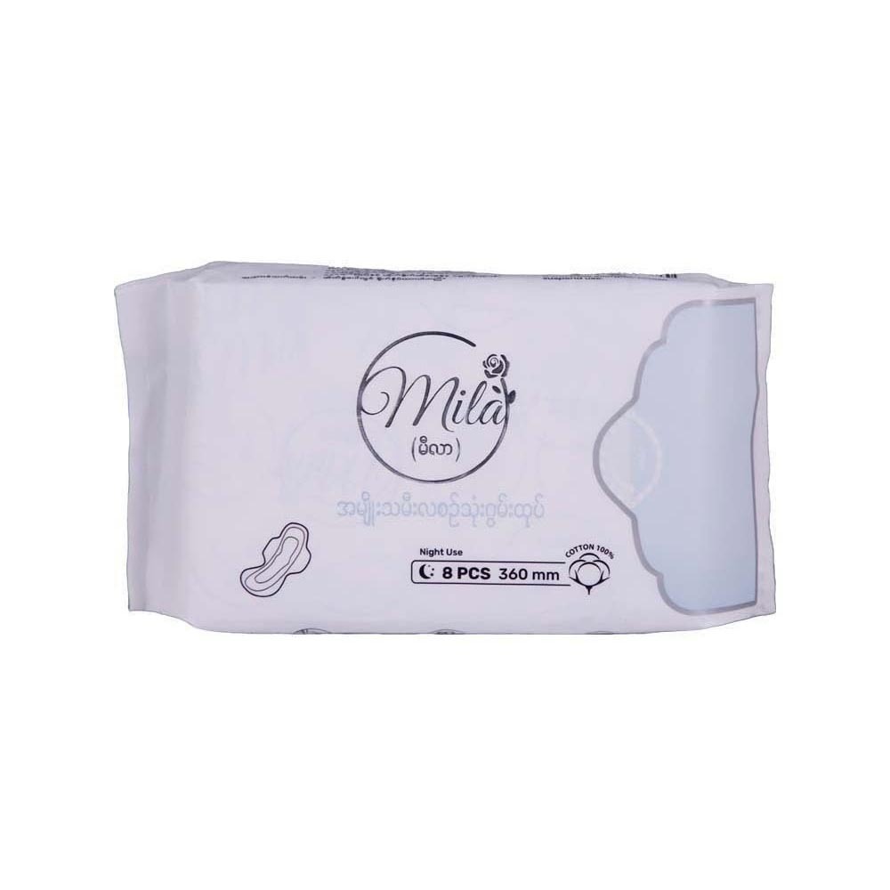 Mila Cotton Night Use Sanitary Pad 360mm 8PCS