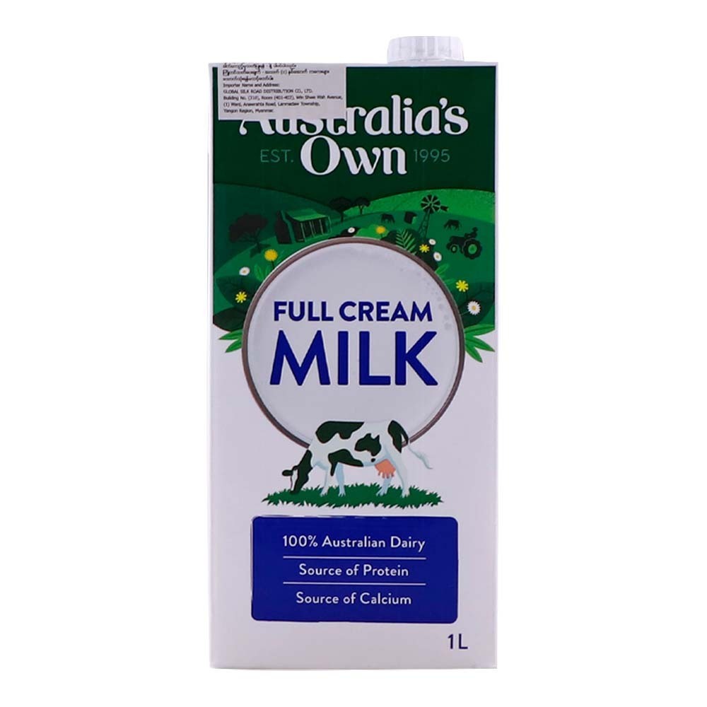 Australia's Own UHT Full Cream Milk 1L