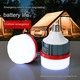 Retractable 18650 Rechargeable LED Light Bulb Mobile Night Market Light 30W ELE0001028E