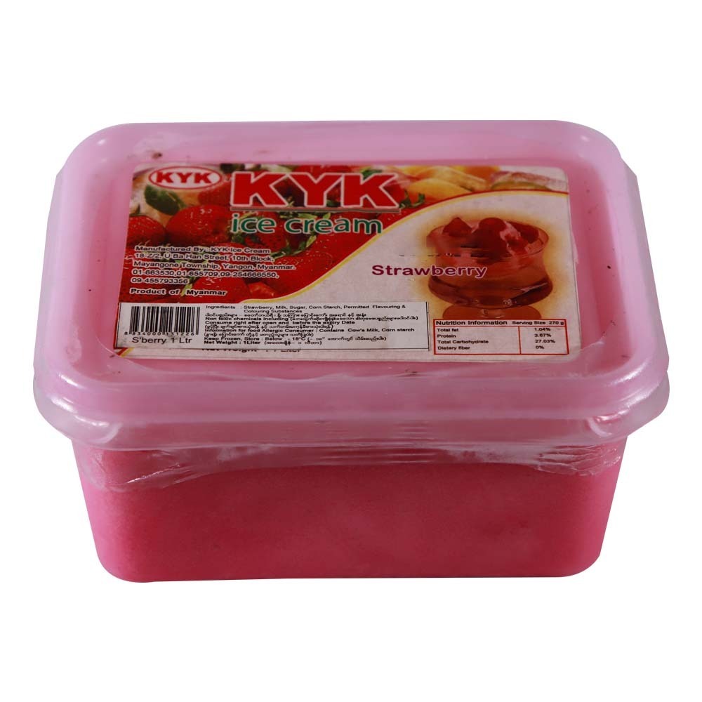 KYK Ice Cream Strawberry 1L