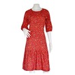 Floral 2 Women Dress WD004 (Red) small